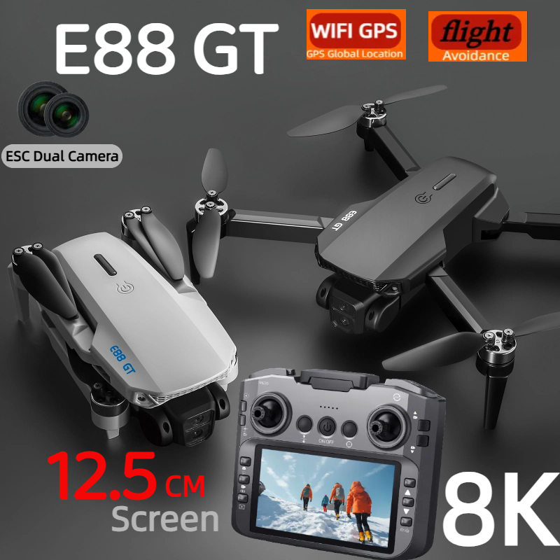 Jjrc Drone X12 - E88GT โดรน 8K มืออาชีพ HD 360