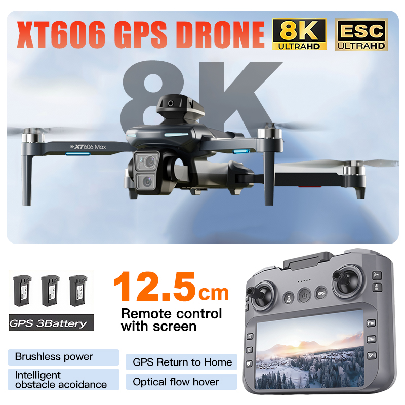 โดรน XT606 MAX 3 แบตเตอรี่ กล้ - Jjrc Drone X12 บทวิจารณ์และราคา