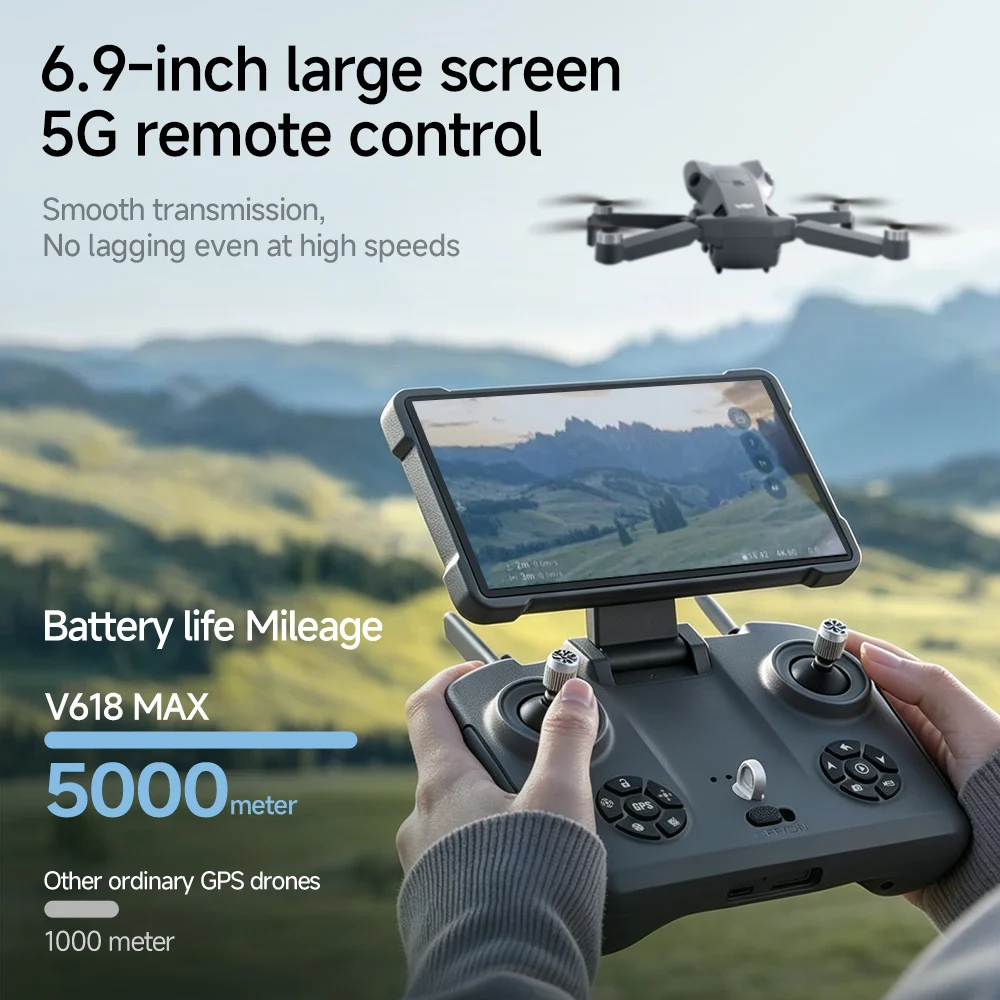 กล้อง 4K 6K 8K รุ่น V618 MAX โ - Drone Gps Mount บทวิจารณ์และราคา